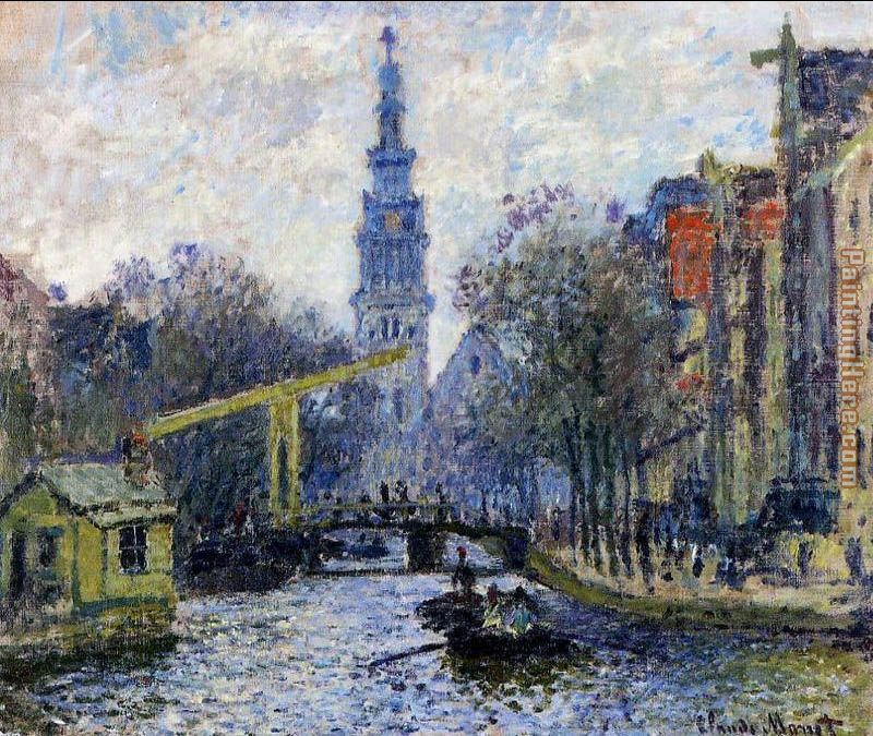 Canal In Amsterdam painting - Claude Monet Canal In Amsterdam art painting
